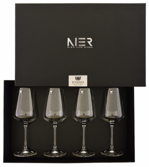 Glas Bohemia rot 4er