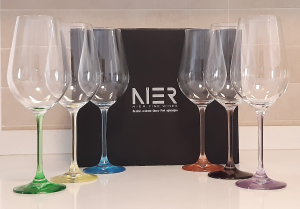 Glas 6er Harlequin Wein