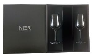 Glas Set Bohemia rot 2er ohne Wein